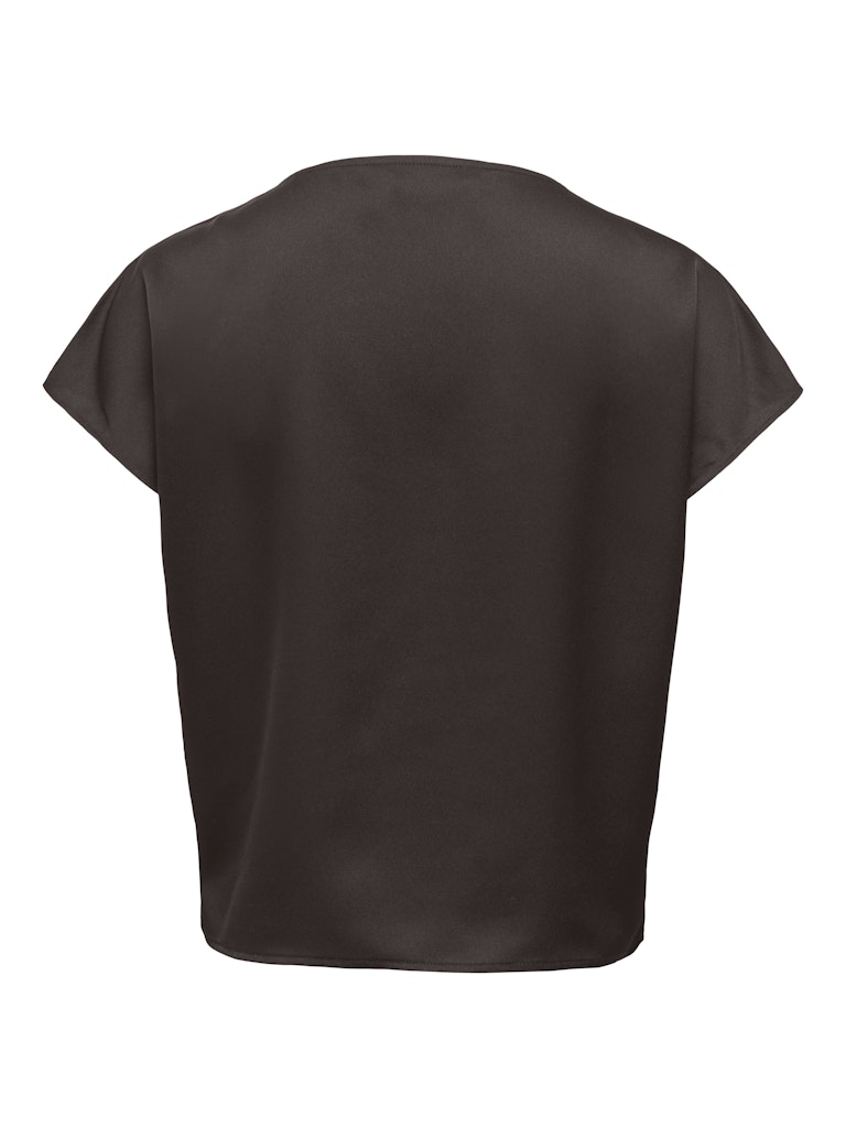 Onlfaraya S/l Button Lace Satin Top Wvn - Bruin Dessin