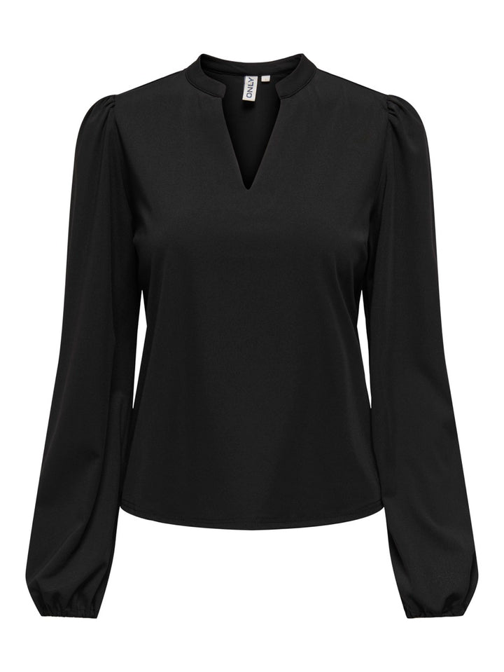 Onlanie Ls V-neck Top Pnt - Zwart