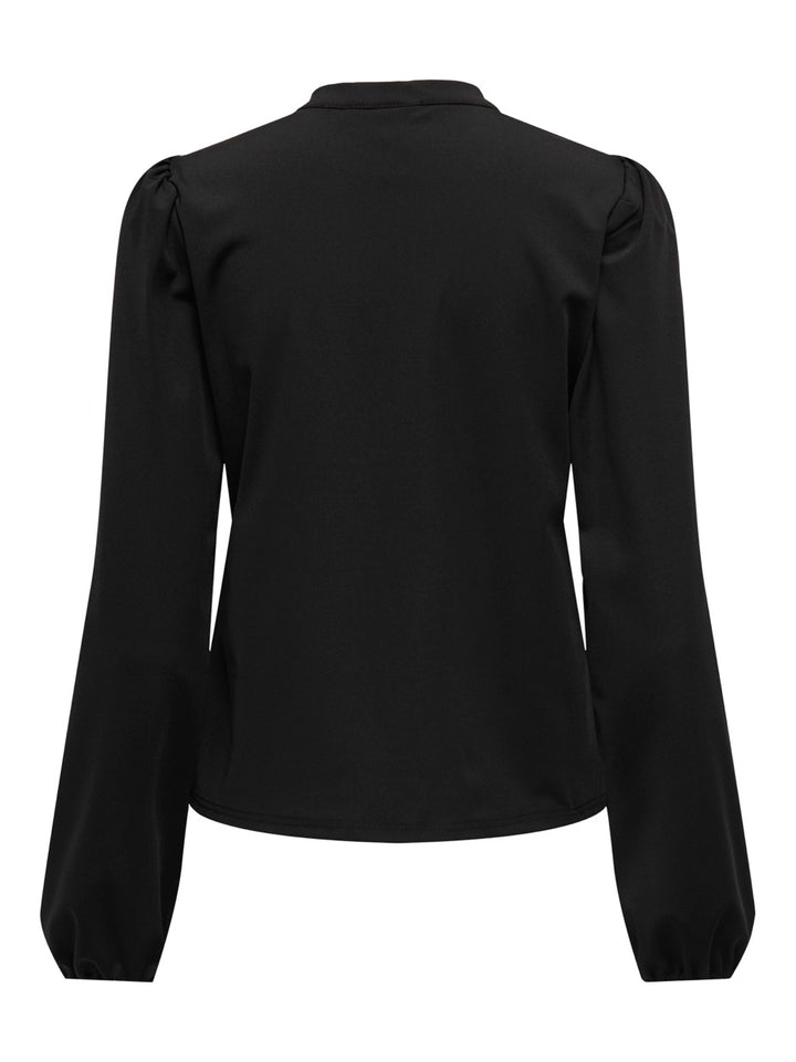 Onlanie Ls V-neck Top Pnt - Zwart