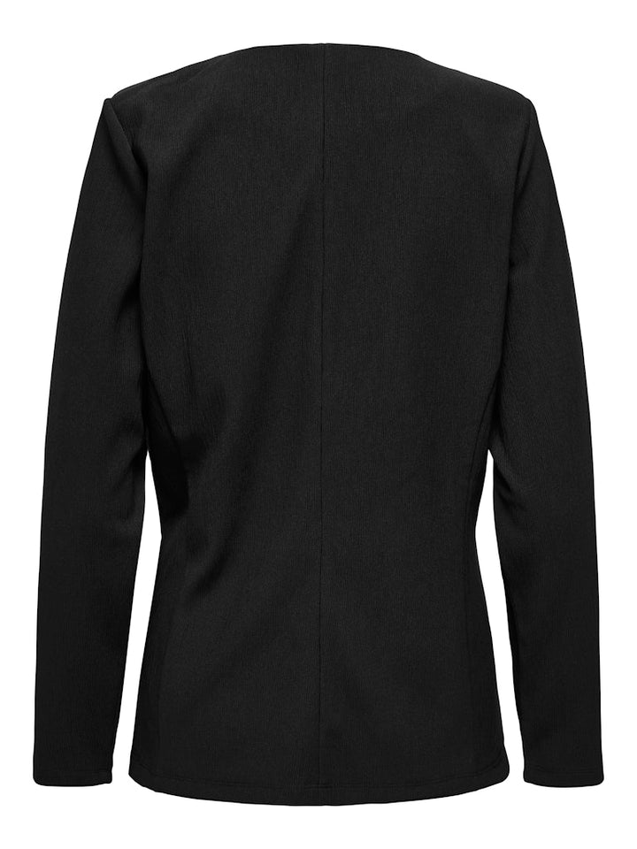 Jdyvilma L/s Wrap Top Jrs - Zwart