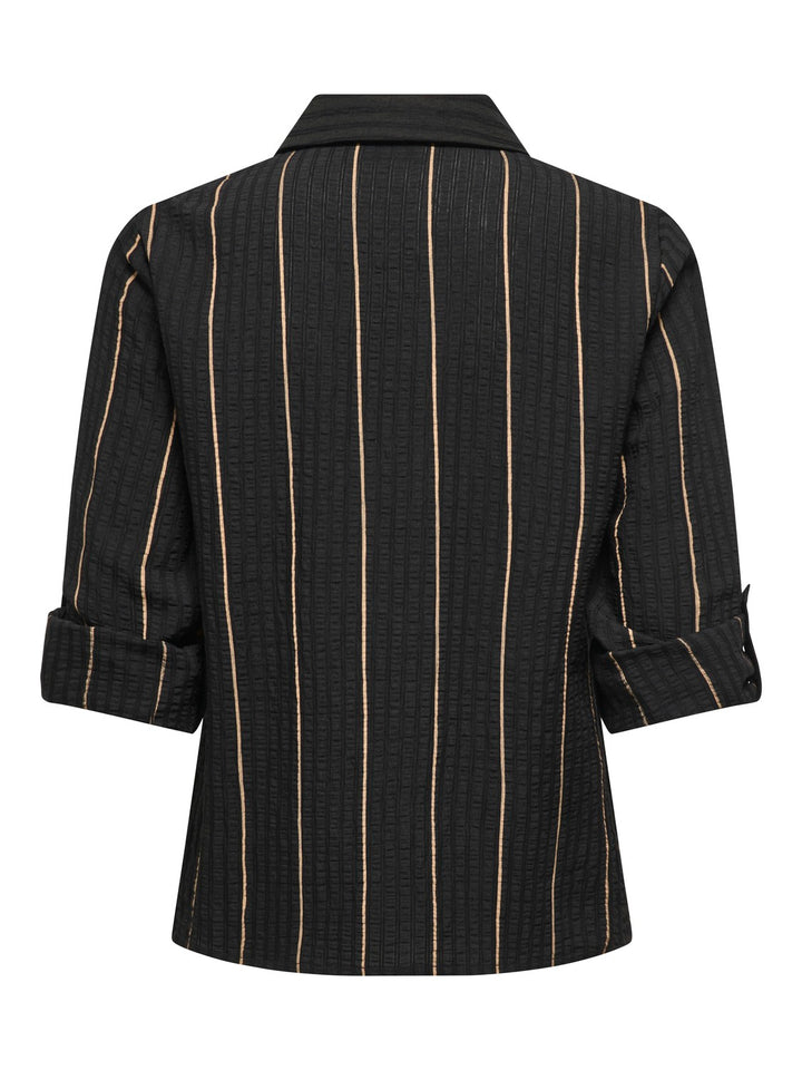 Jdyava L/s Fold Up Shirt Wvn - Zwart Dessin