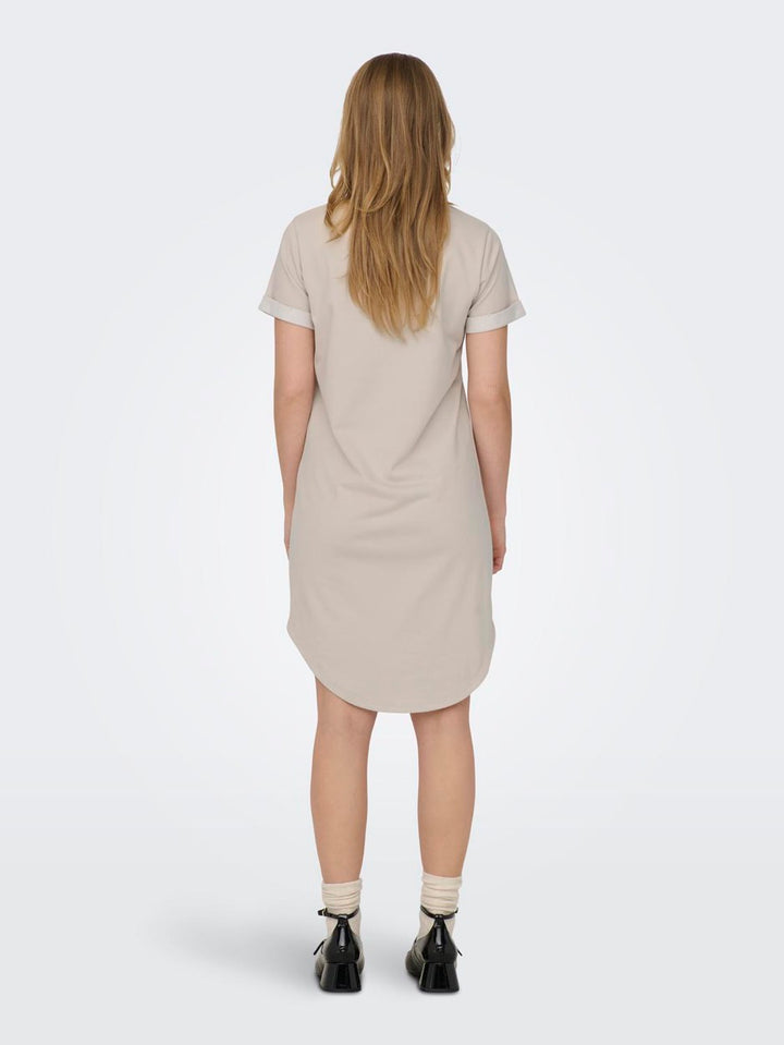 Jdyivy S/s Dress Jrs Noos - Beige