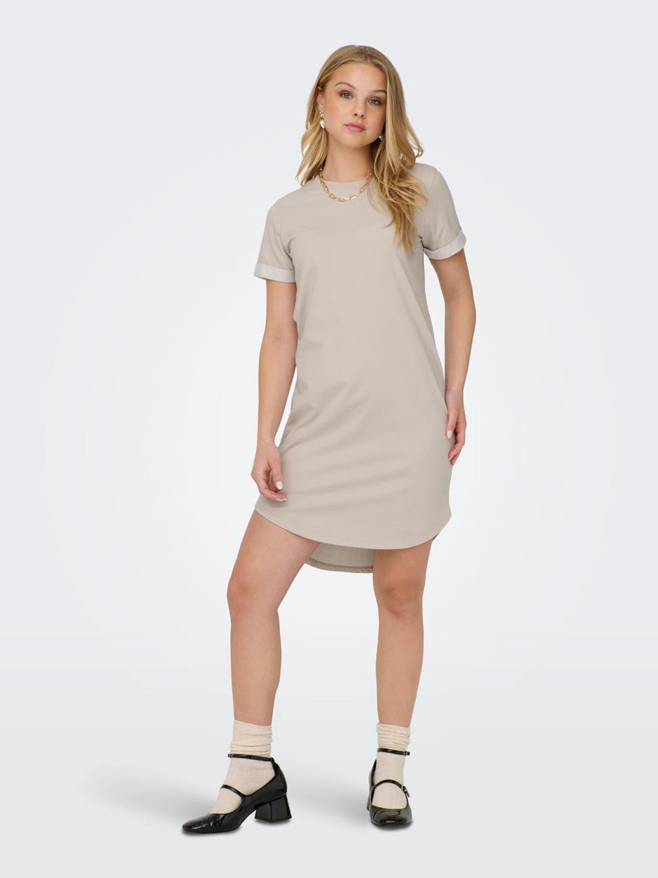 Jdyivy S/s Dress Jrs Noos - Beige