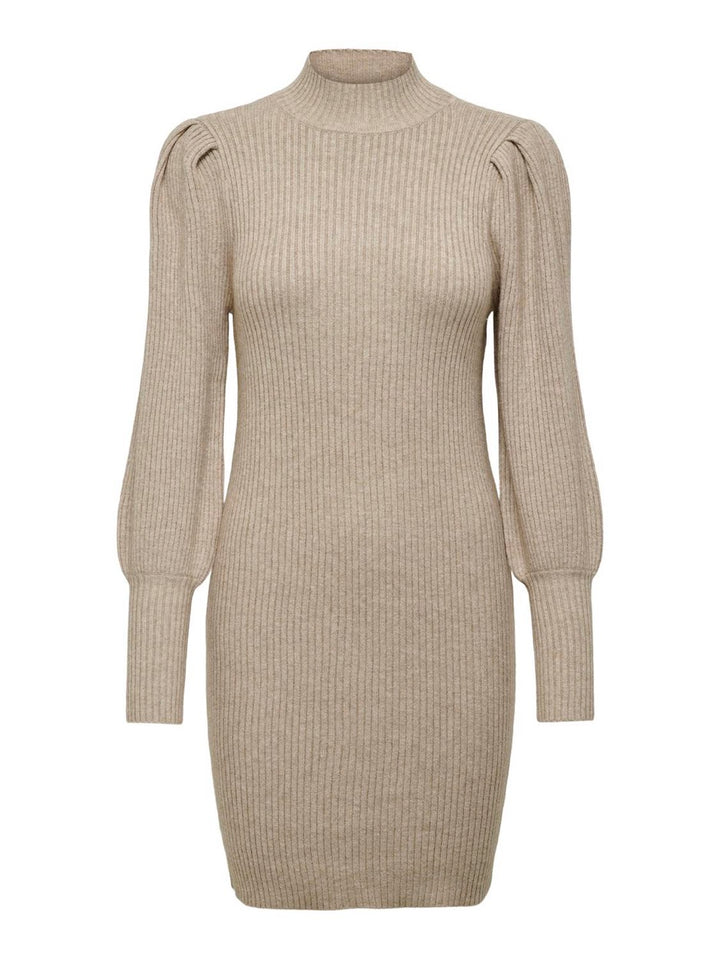 Onlkatia L/s Dress Knt Noos - Beige