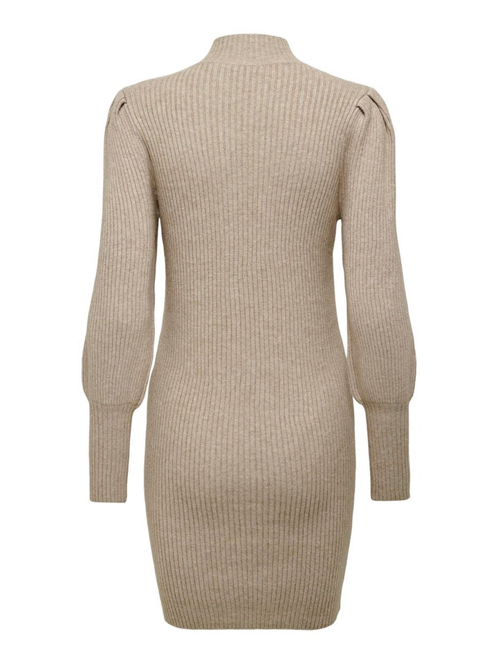 Onlkatia L/s Dress Knt Noos - Beige