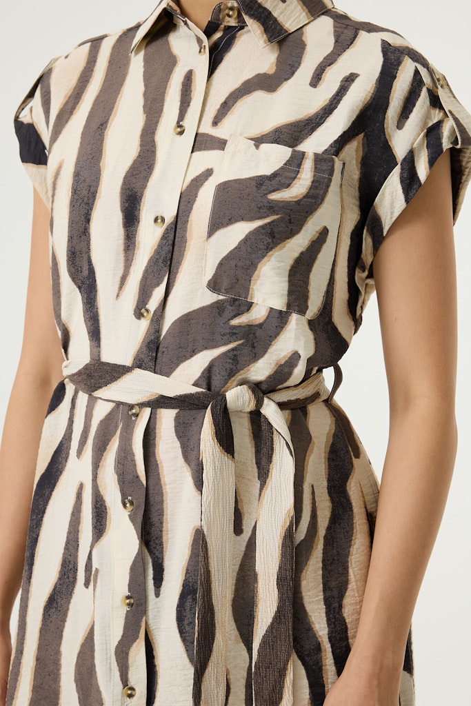 Garcia - Korte jurken - 4409.08.0007 - Ecru Dessin