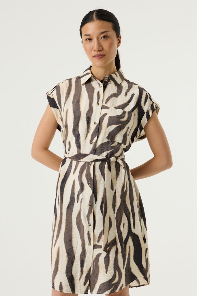 Garcia - Korte jurken - 4409.08.0007 - Ecru Dessin