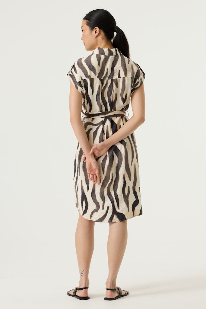 Garcia - Korte jurken - 4409.08.0007 - Ecru Dessin