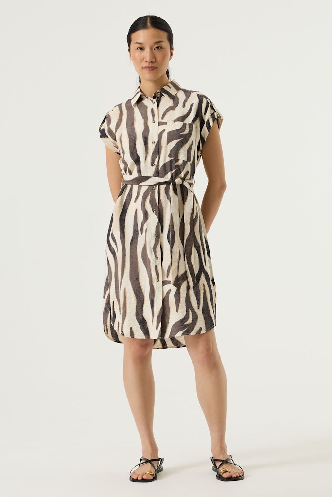 Garcia - Korte jurken - 4409.08.0007 - Ecru Dessin