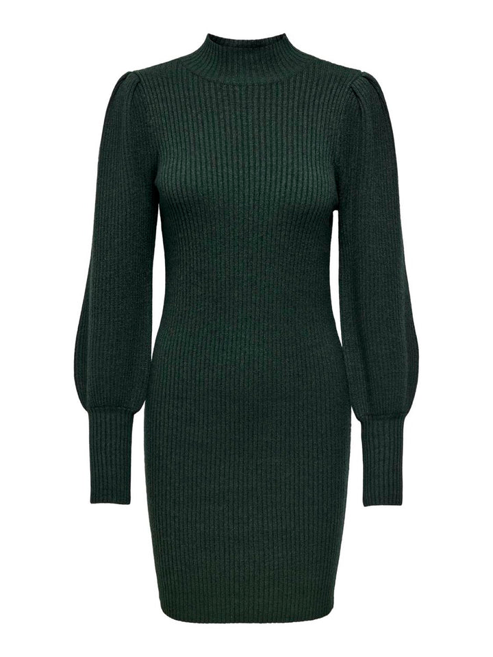 Onlkatia L/s Dress Cc Knt - Donkergroen