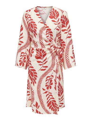 Jdypepper 7/8 Wrap Dress - Rood Dessin