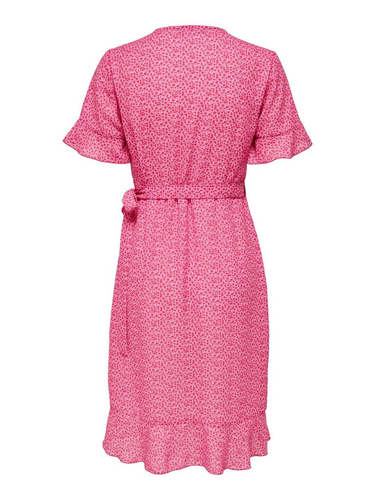 Onlsandy S/s Wrap Dress Ptm - Lila