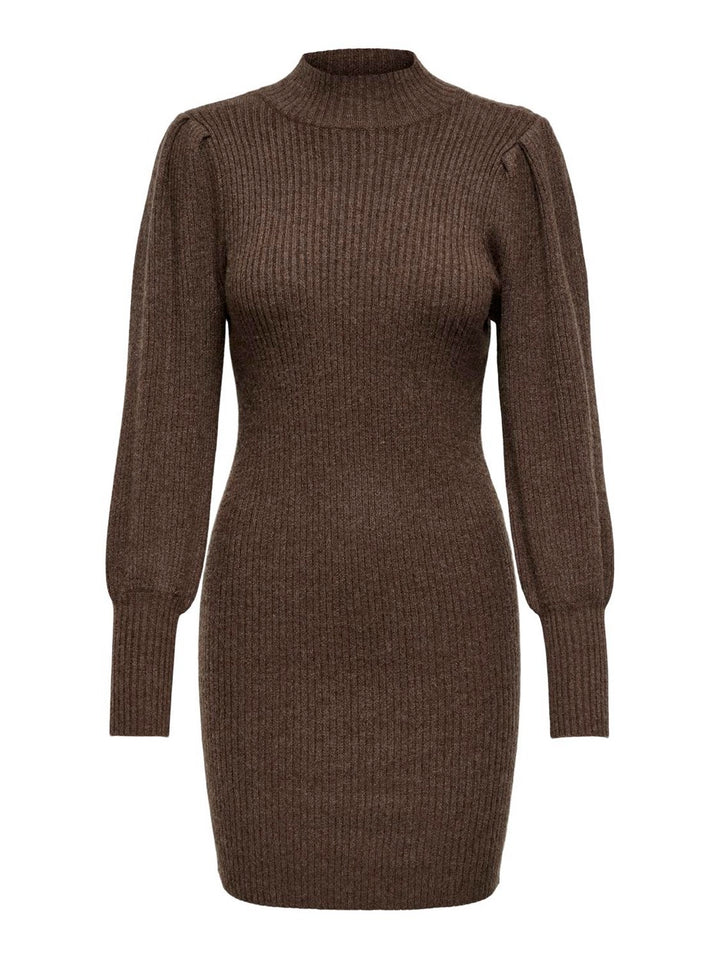 Onlkatia L/s Dress Cc Knt - Bruin