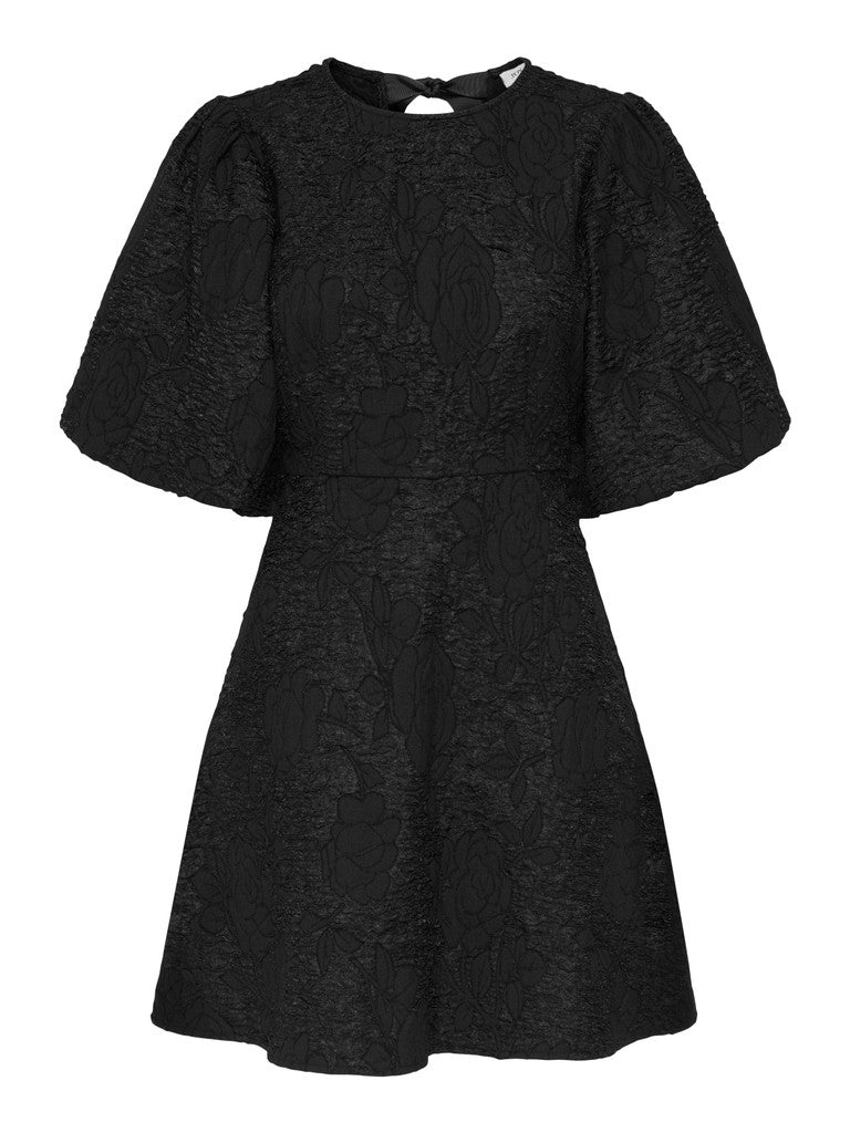 Jdydora S/s  Bow Dress Wvn - Zwart