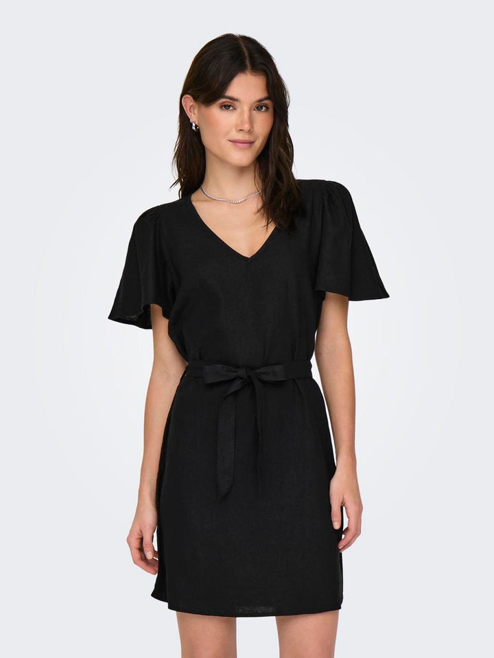 Jdysay S/s Bell Sleeve Dress Wvn No - Zwart