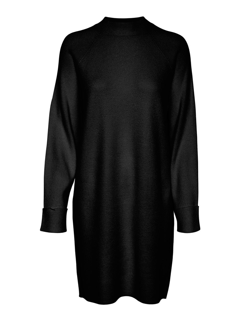 Vmgold Mix Ls Highneck Abk Dress Ga - Zwart