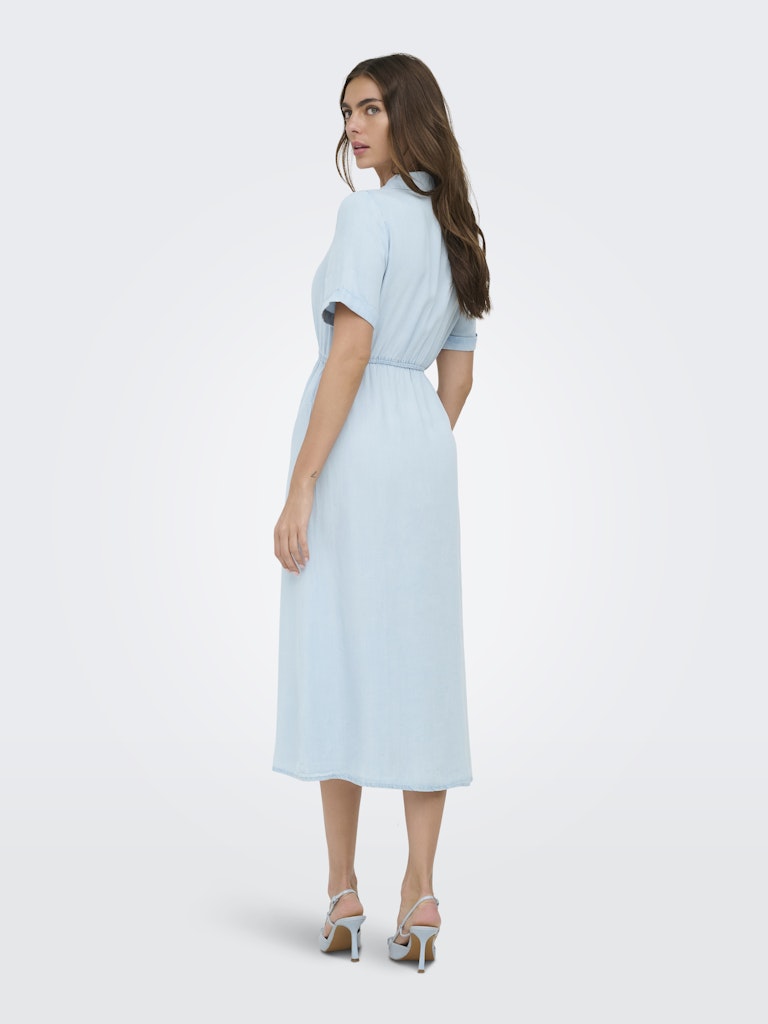 Onlcharis Life 2/4 Shirt Dress Wvn Cc - Blue Denim