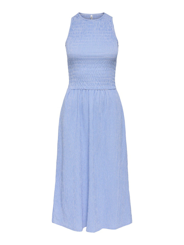 Onlcelle Life S/l Smock Dress Jrs - Blauw Dessin