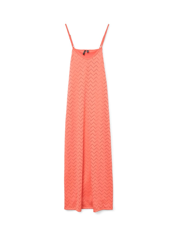 Vmthas Singlet Ankle Dress Jrs Ga V - Koraal Rood