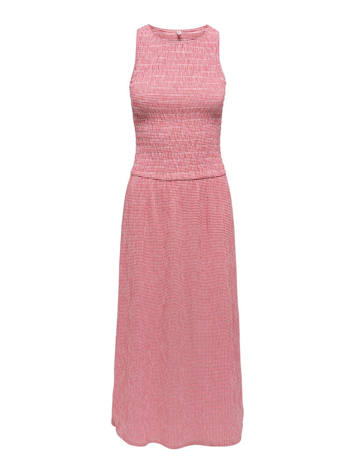 Onlcelle Life S/l Smock Dress Jrs - Rood Dessin