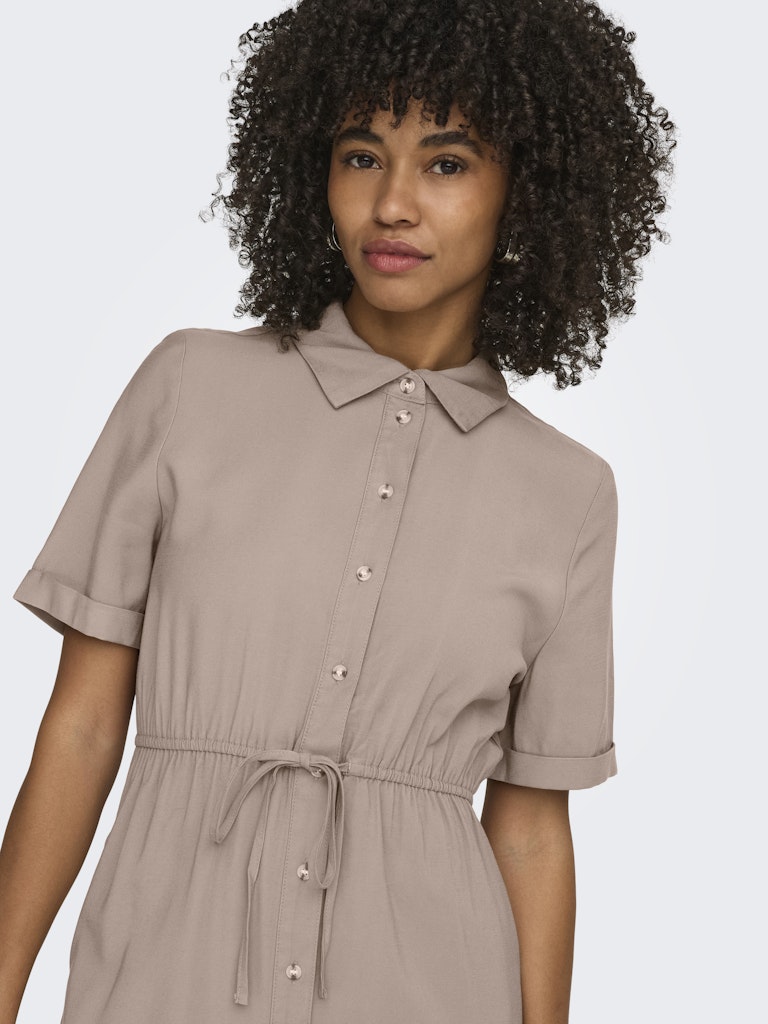 Onlaris Life 2/4 Shirt Dress Wvn Cc - Taupe