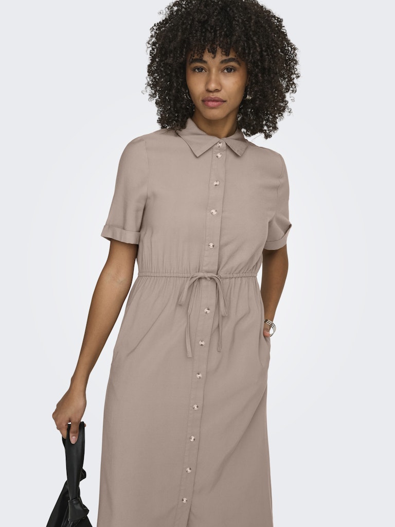 Onlaris Life 2/4 Shirt Dress Wvn Cc - Taupe