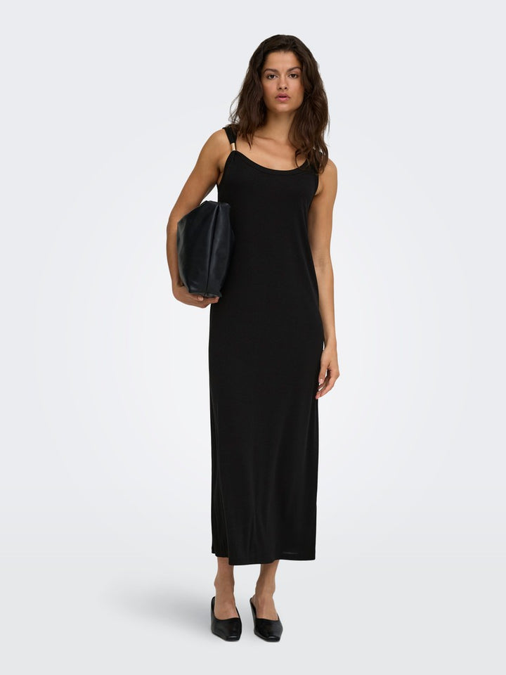 Jdyuffa S/l Long Dress Jrs Exp - Zwart