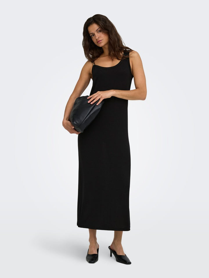 Jdyuffa S/l Long Dress Jrs Exp - Zwart