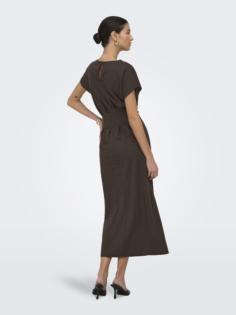 Jdyrebekka Life S/s Midi Dress Jrs - Bruin