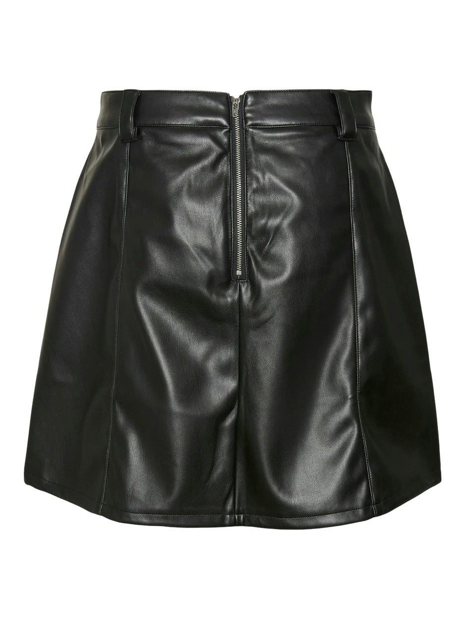 Vmwilla Hw Short Pl Skirt - Zwart