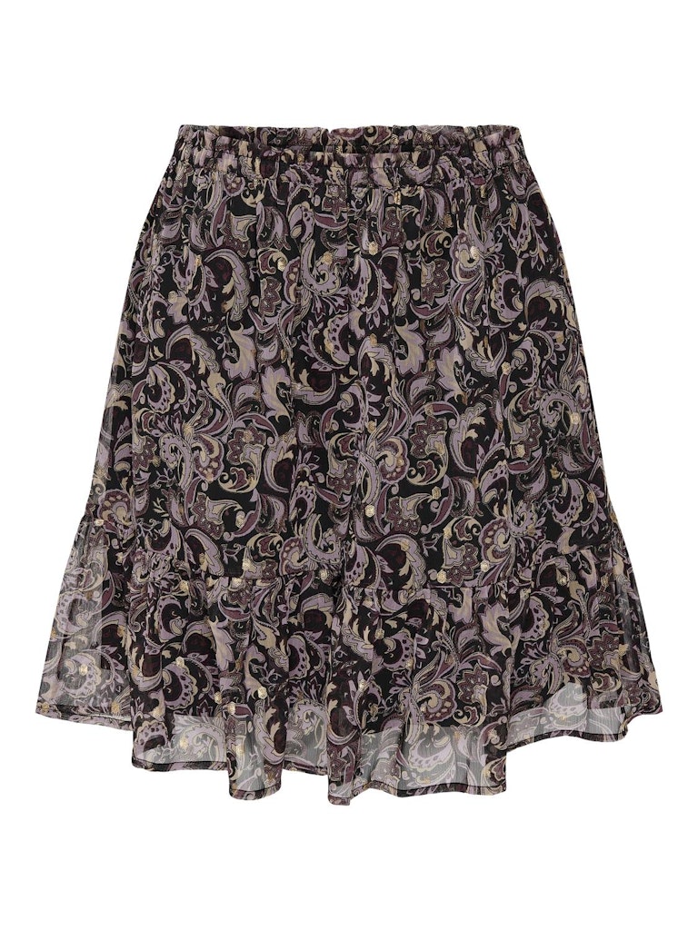 Jdyemily Frill Foil Skirt Wvn - Zwart Dessin
