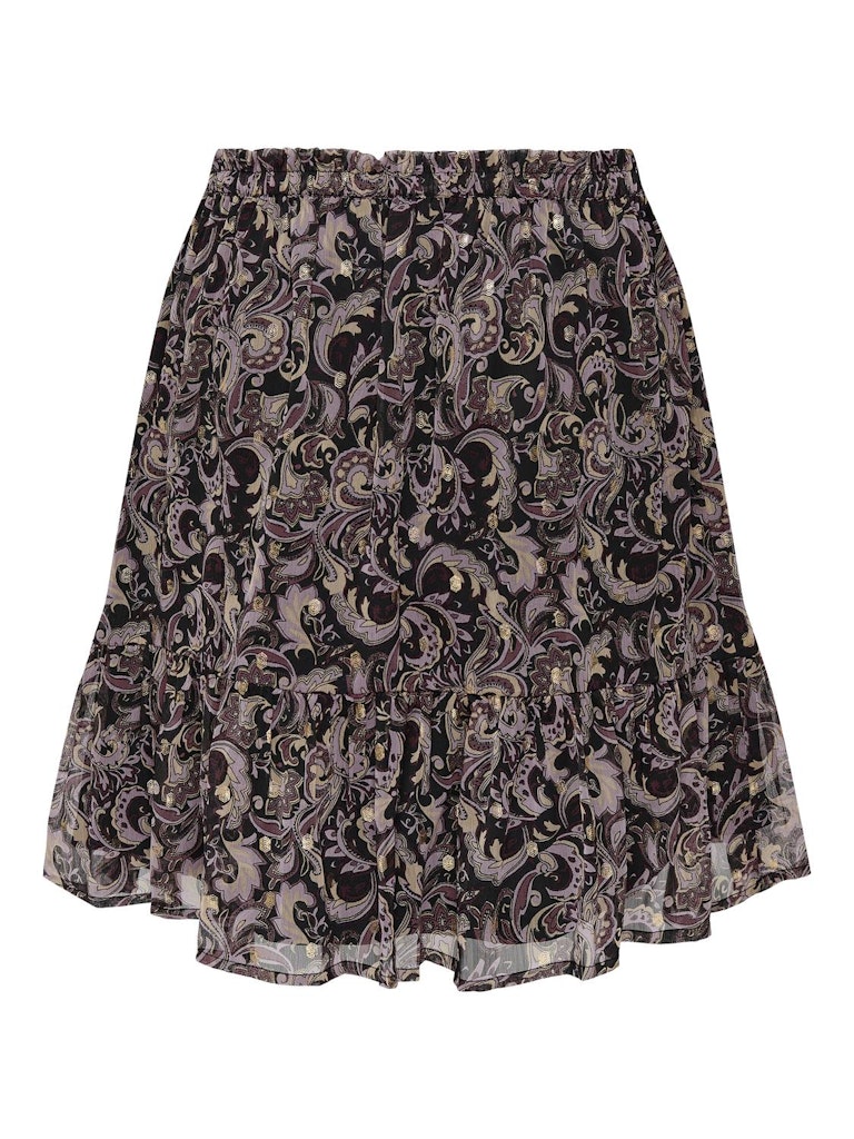 Jdyemily Frill Foil Skirt Wvn - Zwart Dessin