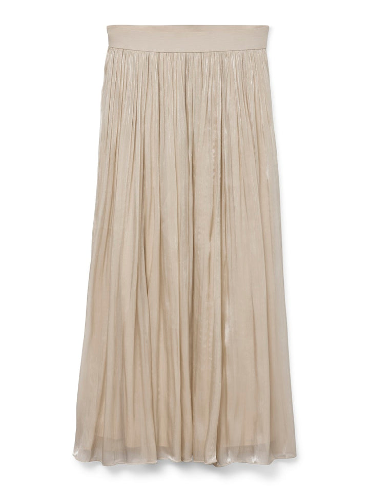 Vmvips Nw Ankle Skirt Wvn Ce Ga - Beige