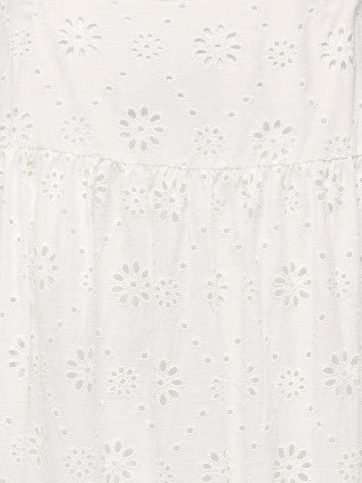 Onlalithea Long Emb Skirt Wvn - Wit Dessin