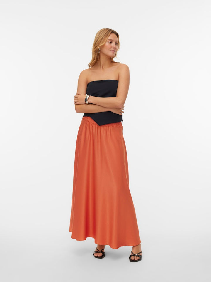 Vmmira Ankle Skirt Wvn - Oranje
