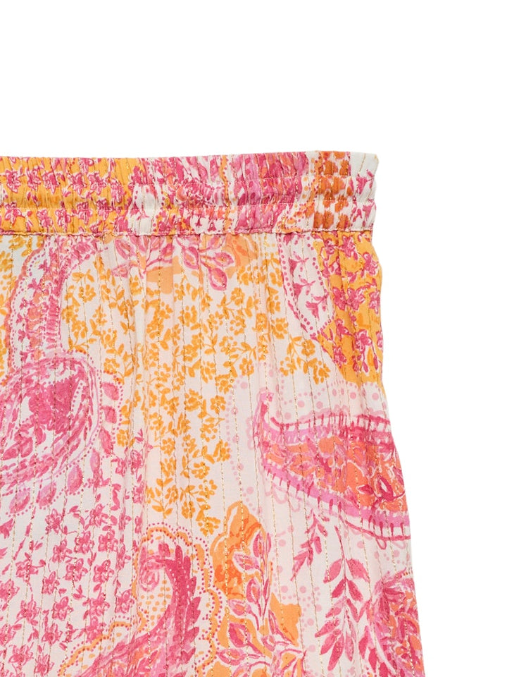 Vmnina H/w Maxi Lurex Skirt Exp - Roze Dessin