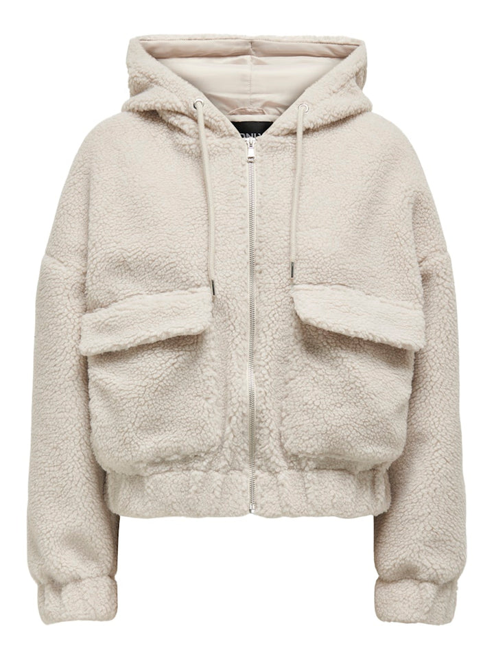Onltanja Teddy Hood Jacket Otw Noos - Beige