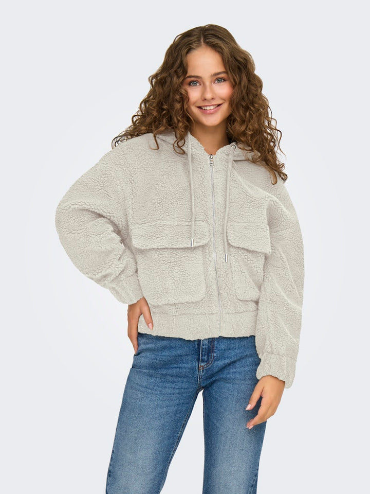 Onltanja Teddy Hood Jacket Otw Noos - Beige