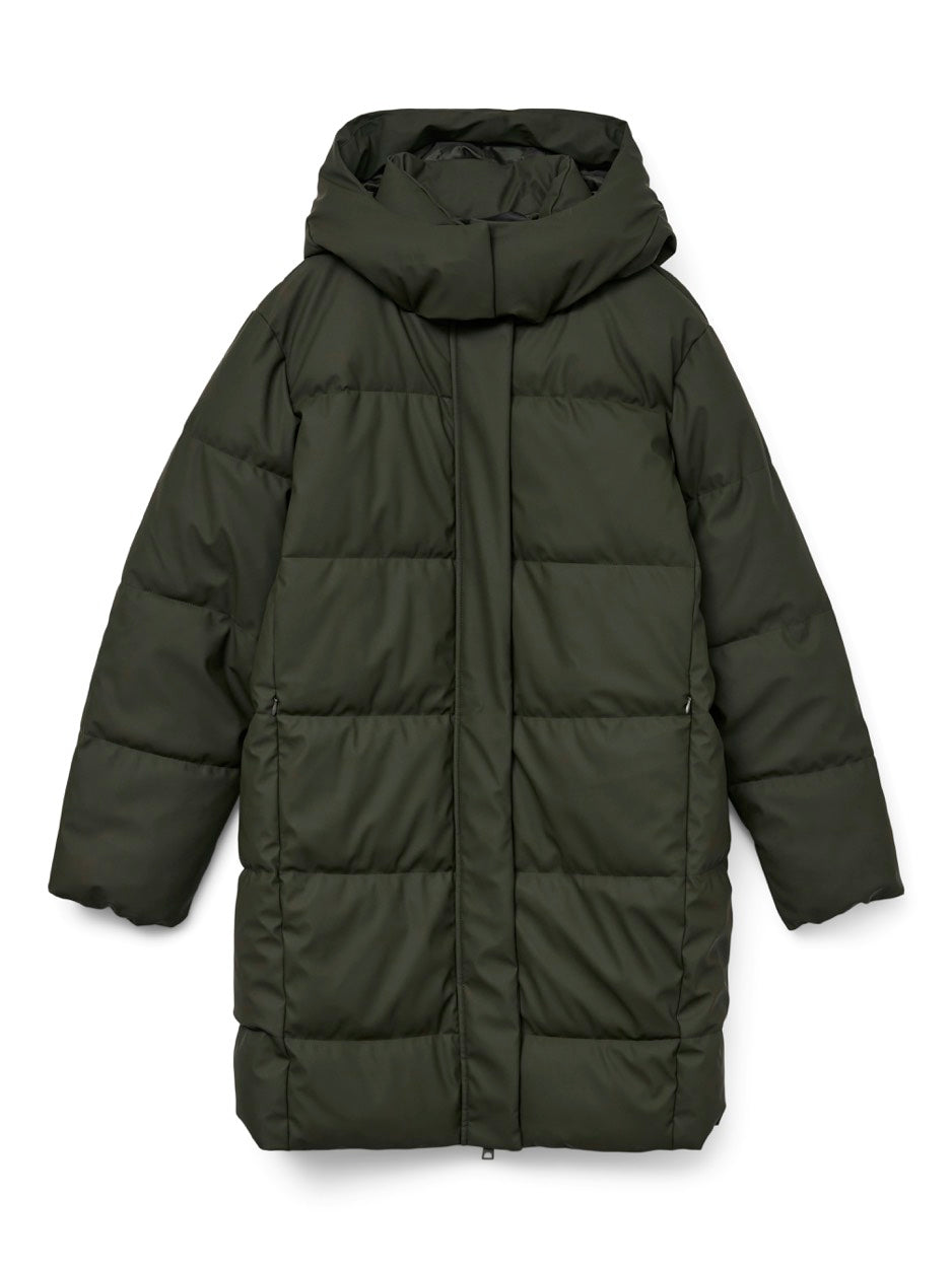 Vmgretakylie Coated Coat Noos - Army