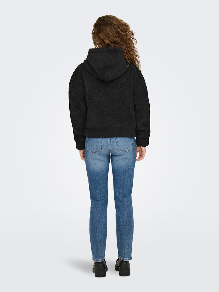 Onltanja Teddy Hood Jacket Otw Noos - Zwart