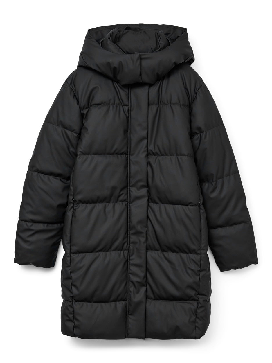 Vmgretakylie Coated Coat Noos - Zwart