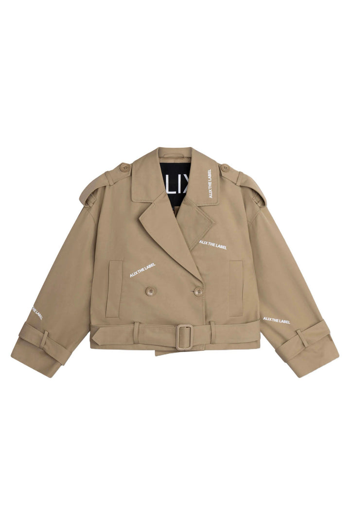 Short Alix Trench Coat - Zand