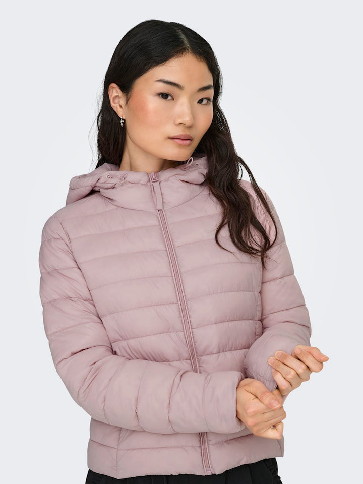 Onltahia Lw Quilted Hood Jkt Noos Otw - Licht Roze