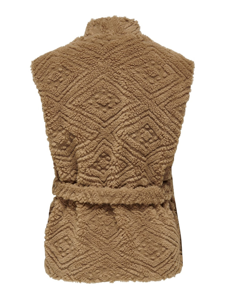 Onlganja Teddy Waistcoat Life Cc Ot - Camel