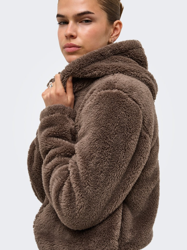 Onlnewanna Contact Sherpa Jkt Otw N - Taupe