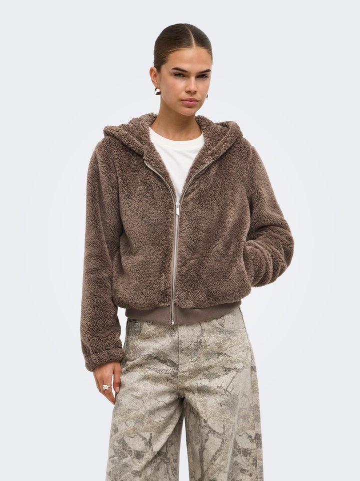 Onlnewanna Contact Sherpa Jkt Otw N - Taupe