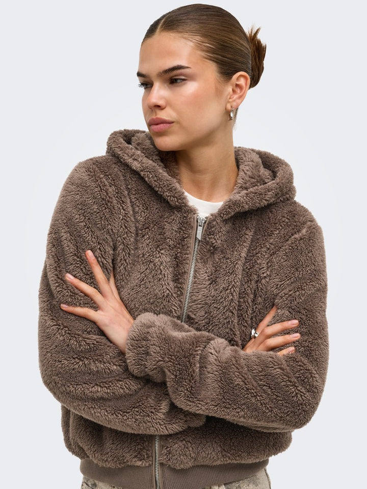 Onlnewanna Contact Sherpa Jkt Otw N - Taupe