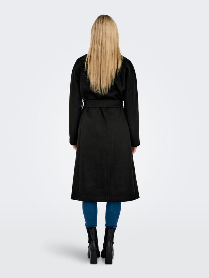 Onlemma Life High Neck Coat Otw - Zwart