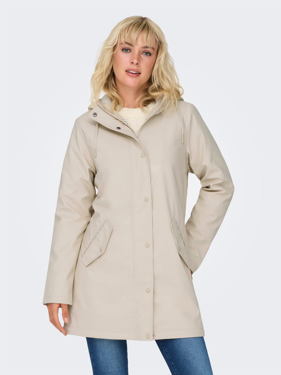 Onlsally Raincoat Otw Noos - Beige