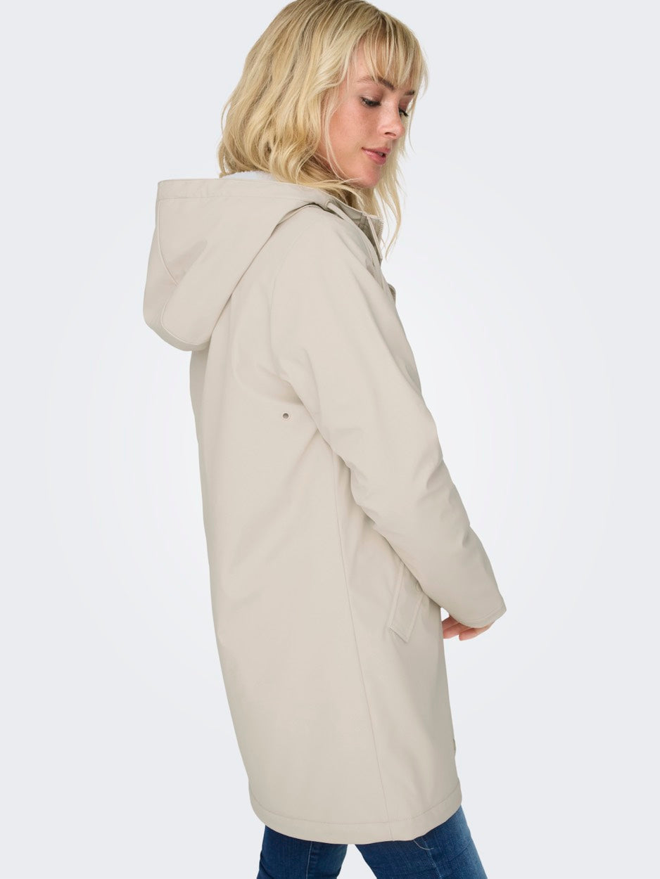 Onlsally Raincoat Otw Noos - Beige